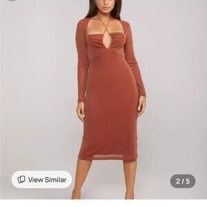 Backyard Roses gemma Sparkly Midi Dress Size XL